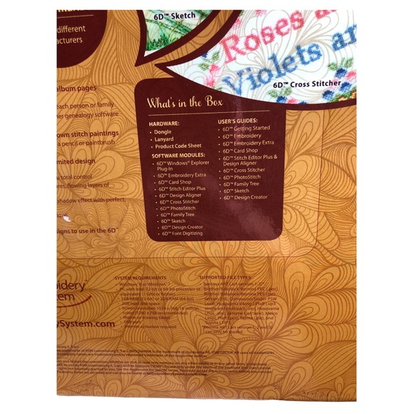 Husqvarna Viking 6D Premier Digitizing Embroidery System 10 Manuals Windows 7/8 - Picture 11 of 14